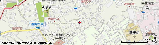 埼玉県草加市遊馬町1128周辺の地図