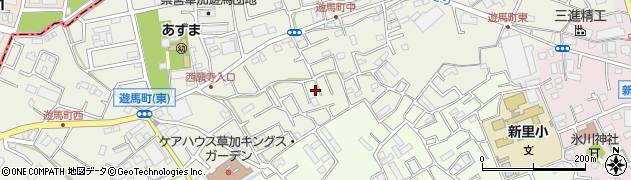 埼玉県草加市遊馬町1129周辺の地図