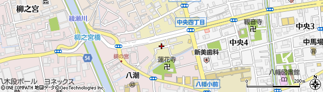 埼玉県八潮市上馬場418周辺の地図