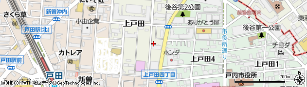 埼玉県戸田市上戸田99周辺の地図