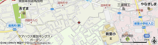 埼玉県草加市遊馬町965周辺の地図