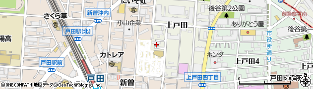 埼玉県戸田市上戸田25周辺の地図