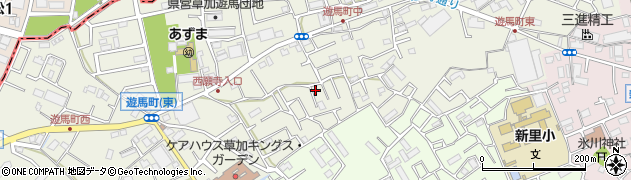 埼玉県草加市遊馬町1130周辺の地図