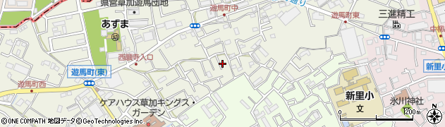 埼玉県草加市遊馬町1127周辺の地図