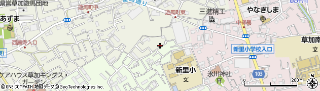 埼玉県草加市遊馬町925周辺の地図