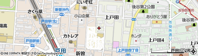 埼玉県戸田市上戸田24-1周辺の地図
