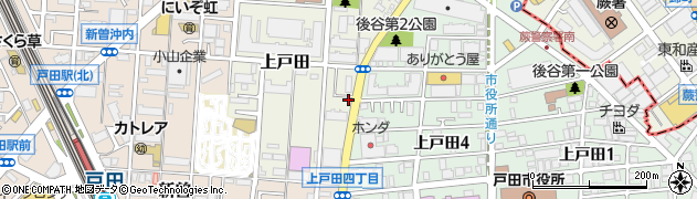 埼玉県戸田市上戸田100周辺の地図