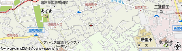埼玉県草加市遊馬町1133周辺の地図