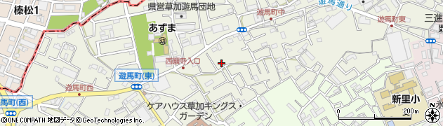 埼玉県草加市遊馬町1046周辺の地図