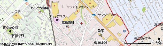 埼玉県入間市東藤沢周辺の地図