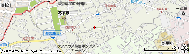 埼玉県草加市遊馬町1038周辺の地図