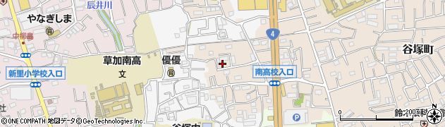 埼玉県草加市谷塚町1917周辺の地図