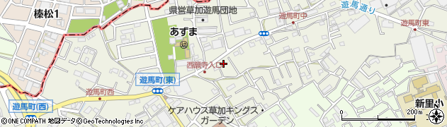 埼玉県草加市遊馬町1057周辺の地図