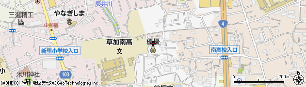 埼玉県草加市谷塚町1904周辺の地図