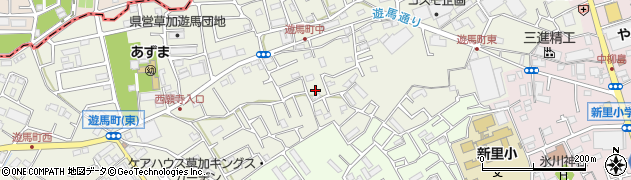埼玉県草加市遊馬町974周辺の地図