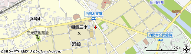 朝霞市役所　浜崎放課後児童クラブ周辺の地図