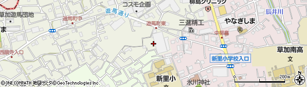 埼玉県草加市遊馬町882周辺の地図