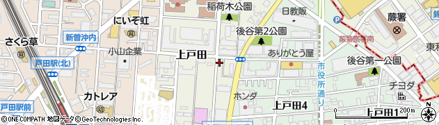 埼玉県戸田市上戸田101-15周辺の地図