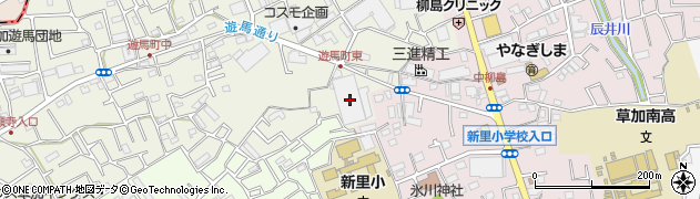 埼玉県草加市遊馬町871周辺の地図