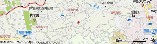 埼玉県草加市遊馬町973周辺の地図