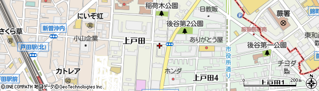 埼玉県戸田市上戸田101-12周辺の地図