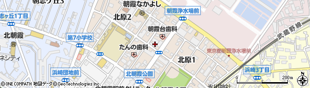 埼玉県朝霞市北原周辺の地図