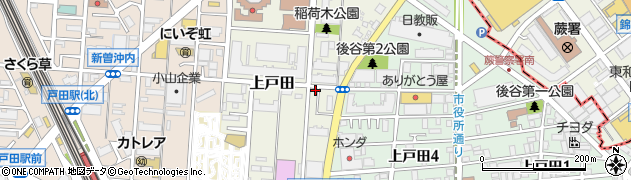 埼玉県戸田市上戸田101-13周辺の地図