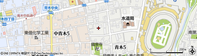 埼玉県川口市青木5丁目7周辺の地図
