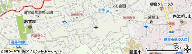 埼玉県草加市遊馬町952周辺の地図