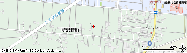 埼玉県所沢市所沢新町周辺の地図
