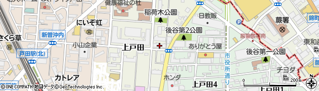 埼玉県戸田市上戸田106周辺の地図