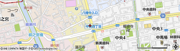 埼玉県八潮市上馬場377周辺の地図