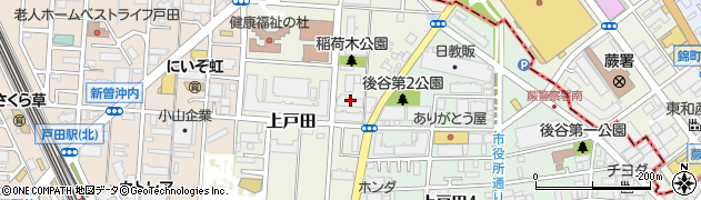 埼玉県戸田市上戸田107周辺の地図