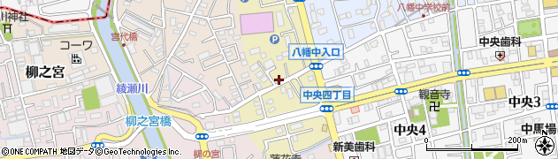 埼玉県八潮市上馬場445周辺の地図