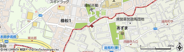 埼玉県草加市遊馬町1155周辺の地図