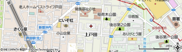 埼玉県戸田市上戸田50周辺の地図