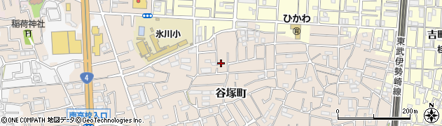 埼玉県草加市谷塚町1723-1周辺の地図
