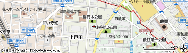 埼玉県戸田市上戸田109周辺の地図