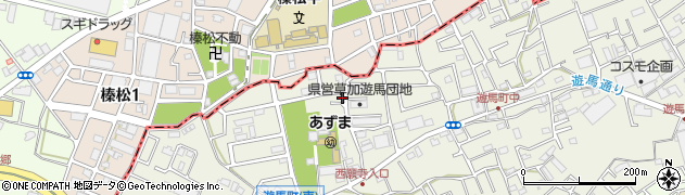 埼玉県草加市遊馬町1159周辺の地図