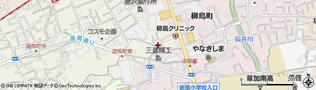 埼玉県草加市遊馬町834-2周辺の地図