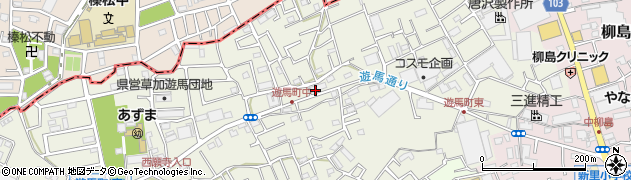 埼玉県草加市遊馬町993-2周辺の地図