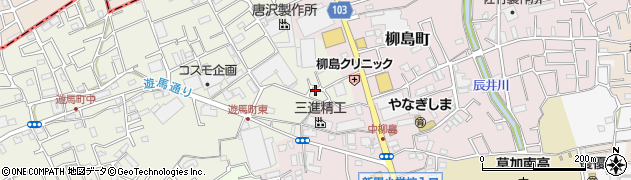 埼玉県草加市遊馬町834-4周辺の地図