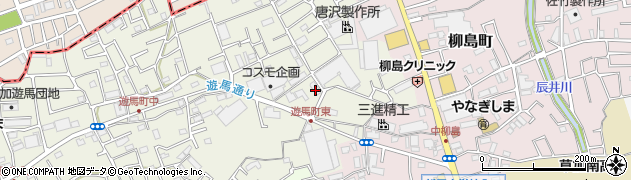 埼玉県草加市遊馬町777周辺の地図