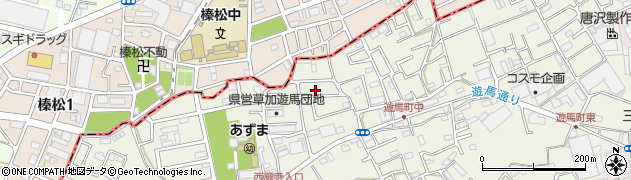 埼玉県草加市遊馬町1201周辺の地図