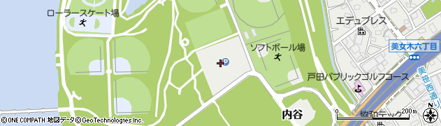 埼玉県戸田市内谷周辺の地図