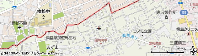 埼玉県草加市遊馬町618周辺の地図