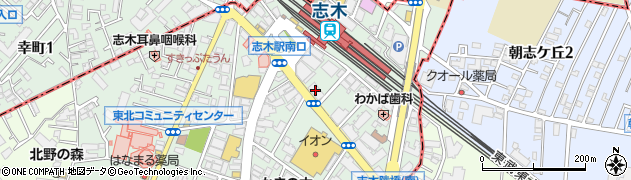 三菱ＵＦＪ銀行新座志木支店周辺の地図