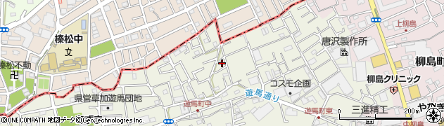 埼玉県草加市遊馬町651周辺の地図