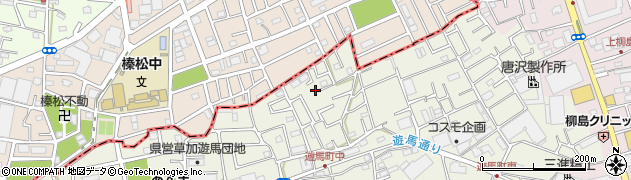 埼玉県草加市遊馬町626-2周辺の地図