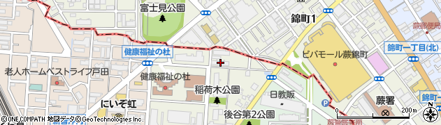 埼玉県戸田市上戸田119周辺の地図